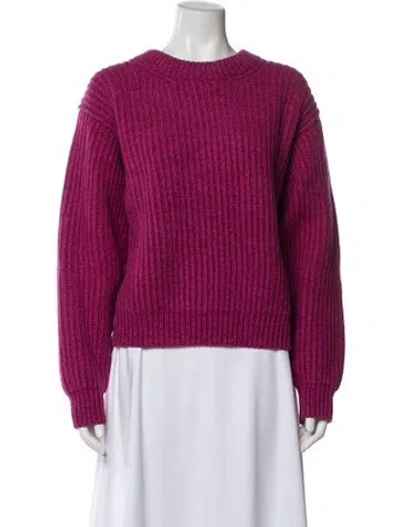Pre-owned Acne Studios Wool Crew Neck Sweater In Pink