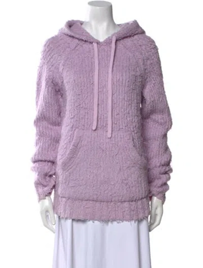 Pre-owned Acne Studios Wool Crew Neck Sweater In Purple