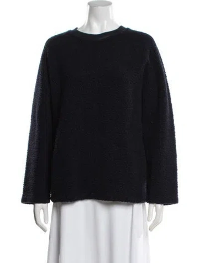Pre-owned Acne Studios Wool Crew Neck Sweatshirt In Blue