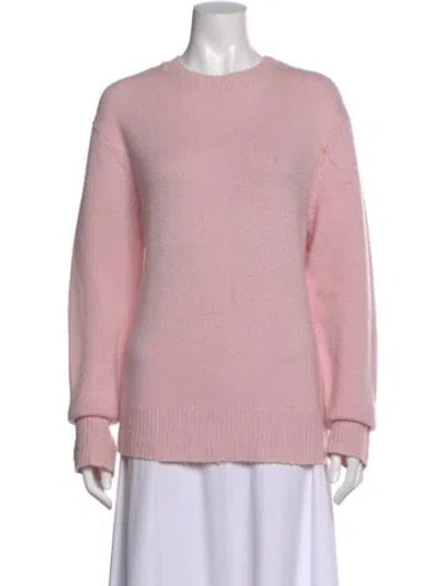 Pre-owned Acne Studios Wool Crew Neck Sweatshirt In Pink