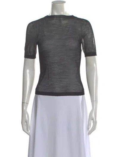 Pre-owned Acne Studios Wool Crew Neck Top In Black
