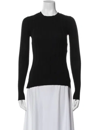 Pre-owned Acne Studios Wool Crew Neck T-shirt In Black