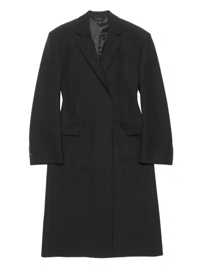 Acne Studios Wool Double-breasted Coat In Black