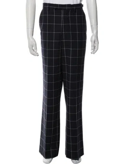 Pre-owned Acne Studios Wool Dress Pants In Blue