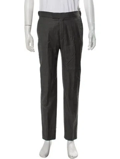 Pre-owned Acne Studios Wool Dress Pants In Gray