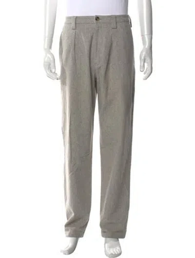 Pre-owned Acne Studios Wool Dress Pants In Gray
