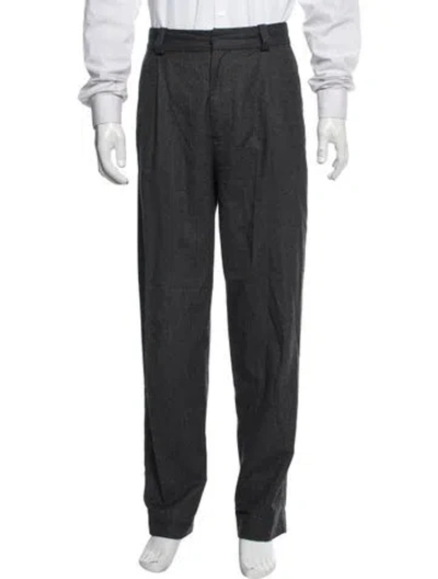 Pre-owned Acne Studios Wool Dress Pants In Grey