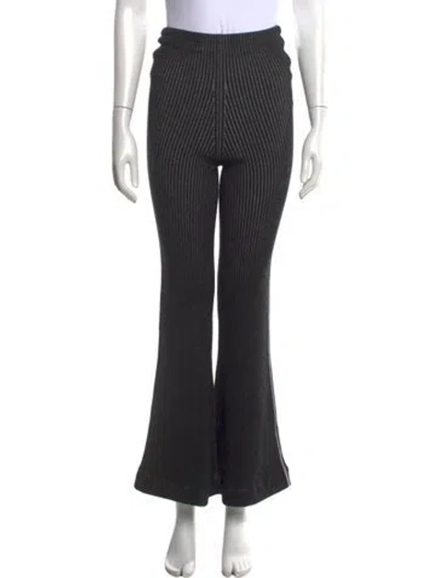 Pre-owned Acne Studios Wool Flared Pants In Black
