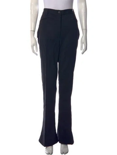 Pre-owned Acne Studios Wool Flared Pants In Blue