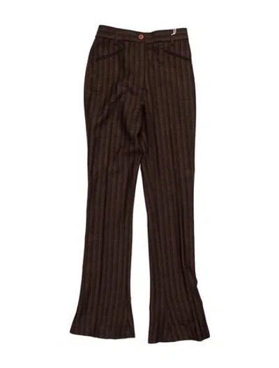 Pre-owned Acne Studios Wool Flared Pants W/ Tags In Brown