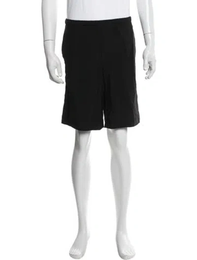 Pre-owned Acne Studios Wool Flat Front Shorts In Black