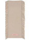 Acne Studios Fringe Wool Scarf In Nude