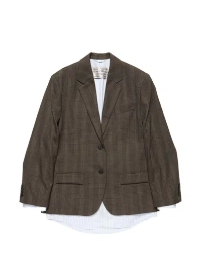 Acne Studios Wool Jacket In Brown