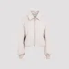 Acne Studios Owella Wool Felt Bomber Jacket Faded Grey In Djo Faded Grey