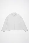 Acne Studios Wool Jacket In Light Grey Melange