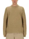 Acne Studios Solid Color Crew-neck Sweater In Neutral