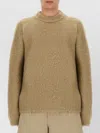 Acne Studios Solid Color Crew-neck Sweater In Green