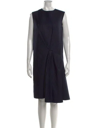 Pre-owned Acne Studios Wool Knee-length Dress In Blue