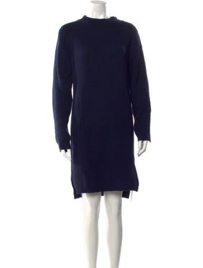 Pre-owned Acne Studios Wool Knee-length Dress In Blue