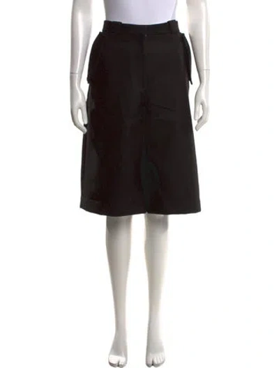 Pre-owned Acne Studios Wool Knee-length Shorts In Black