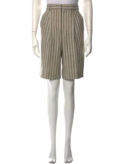 Pre-owned Acne Studios Wool Knee-length Shorts In Neutrals