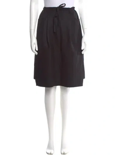 Pre-owned Acne Studios Wool Knee-length Skirt In Black