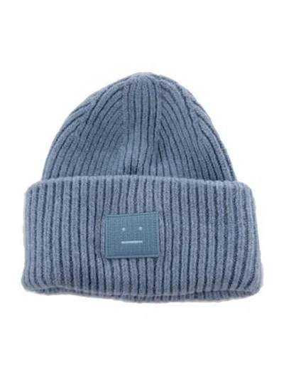 Pre-owned Acne Studios Wool Knit Beanie In Blue
