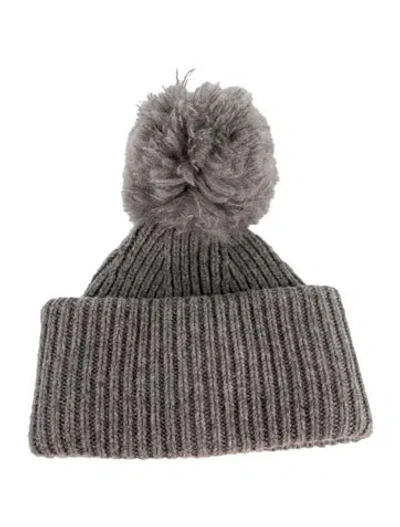 Pre-owned Acne Studios Wool Knit Beanie In Gray