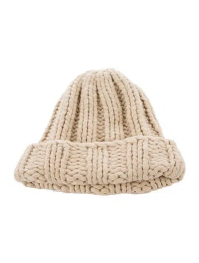 Pre-owned Acne Studios Wool Knit Beanie In Neutral