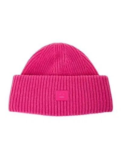 Pre-owned Acne Studios Wool Knit Beanie In Pink