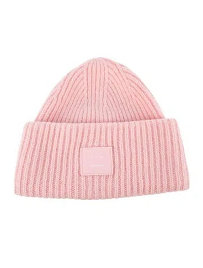 Pre-owned Acne Studios Wool Knit Beanie In Pink