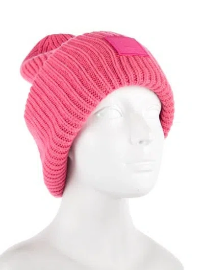 Pre-owned Acne Studios Wool Knit Beanie In Pink