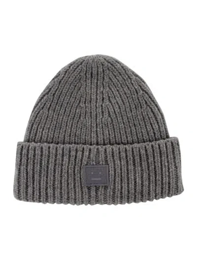 Pre-owned Acne Studios Wool Knit Hat In Gray