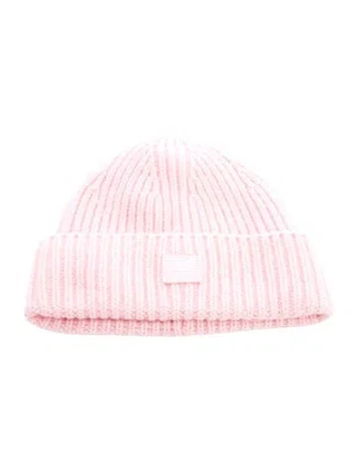 Pre-owned Acne Studios Kids' Wool Knit Hat In Pink