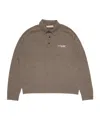 Acne Studios Wool Knit Polo In Multi