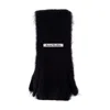 Acne Studios Wool Knit Scarf In Black