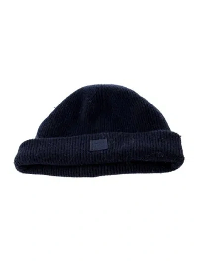 Pre-owned Acne Studios Wool Knitted Beanie In Blue