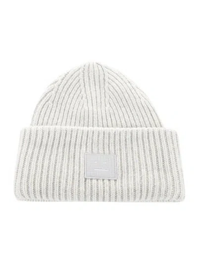Pre-owned Acne Studios Wool Knitted Beanie In Gray