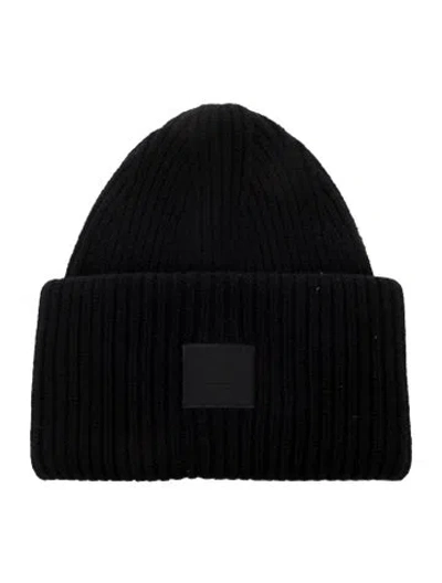 Pre-owned Acne Studios Wool Knitted Beanie W/tags In Black