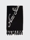 Acne Studios Wool Logo Scarf In Brown