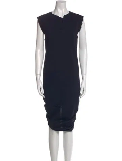 Pre-owned Acne Studios Wool Long Dress In Blue