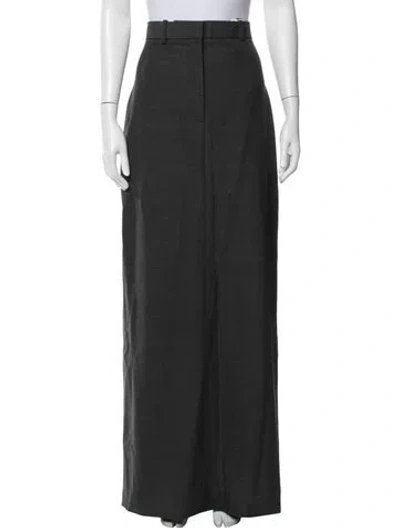 Pre-owned Acne Studios Wool Long Skirt In Grey