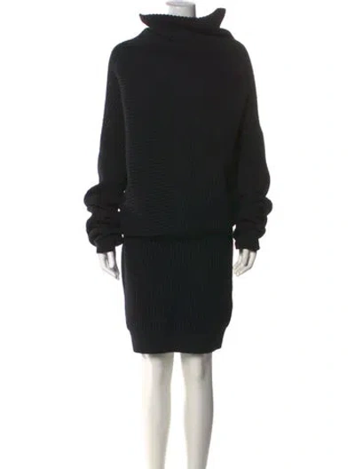 Pre-owned Acne Studios Wool Midi Length Dress In Black