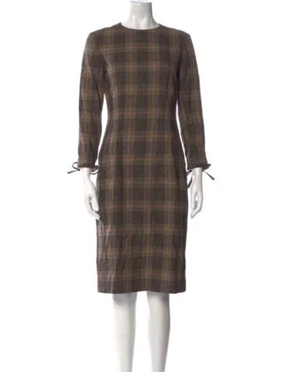 Pre-owned Acne Studios Wool Midi Length Dress In Brown