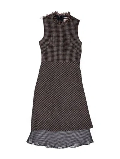 Pre-owned Acne Studios Wool Midi Length Dress In Multi