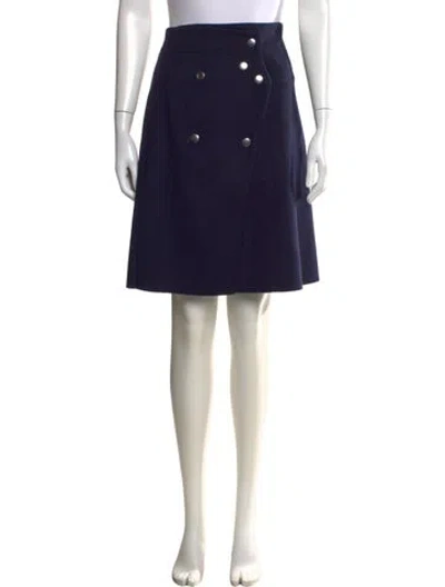 Pre-owned Acne Studios Wool Midi Length Skirt In Blue