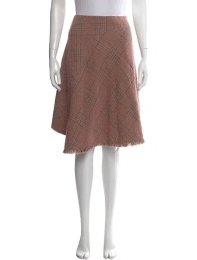 Pre-owned Acne Studios Wool Midi Length Skirt In Pink