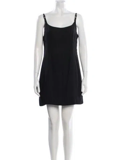 Pre-owned Acne Studios Wool Mini Dress In Black