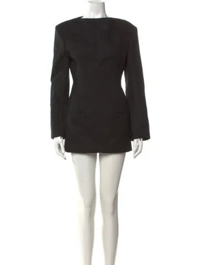Pre-owned Acne Studios Wool Mini Dress In Black