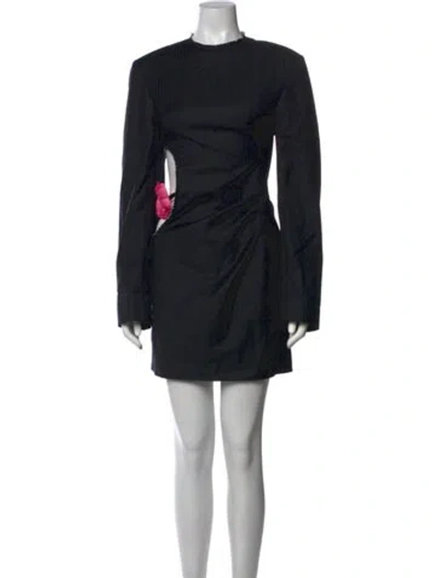 Pre-owned Acne Studios Wool Mini Dress In Black